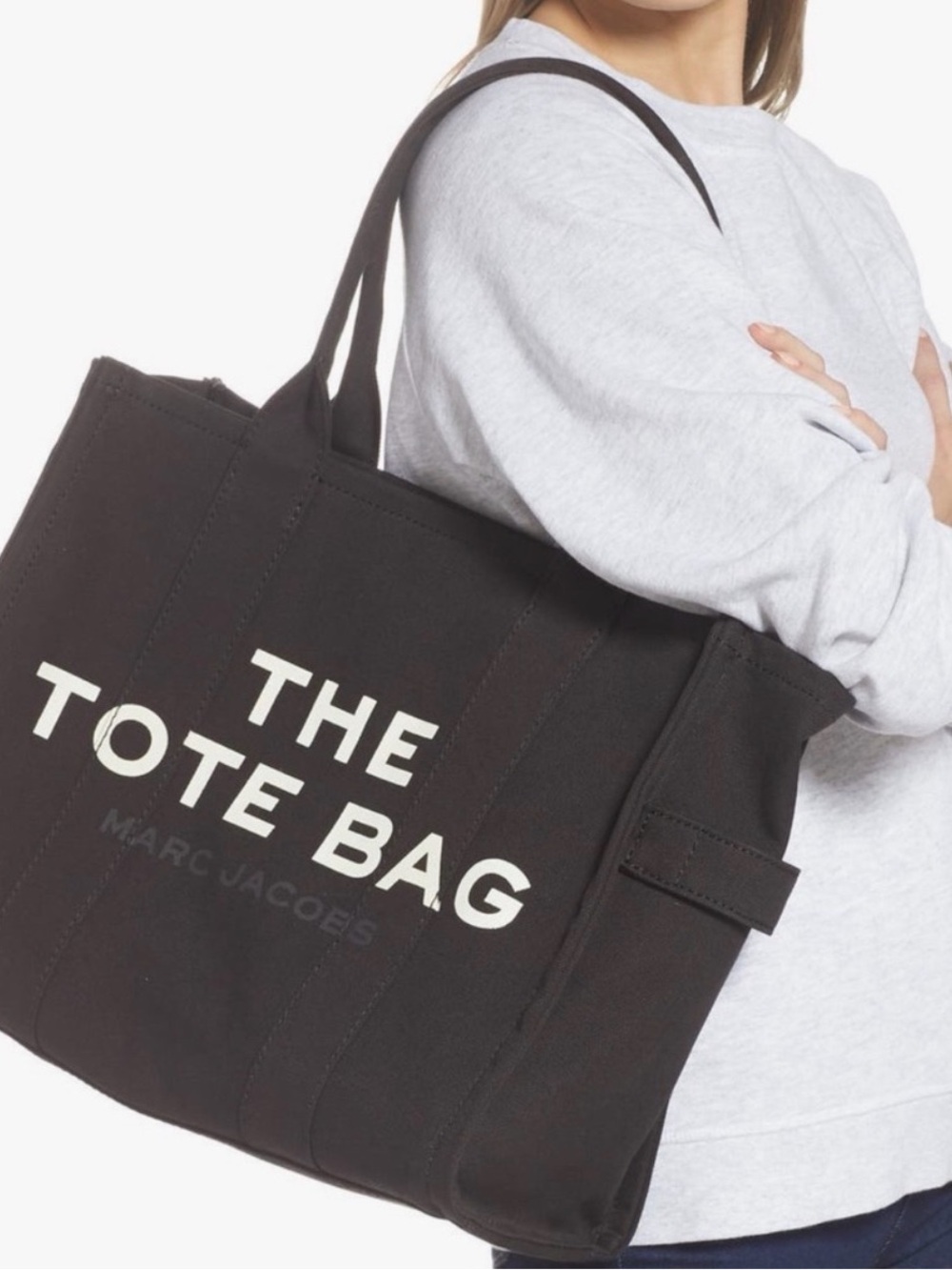 Marc Jacobs Black Canvas 'The Tote Bag'